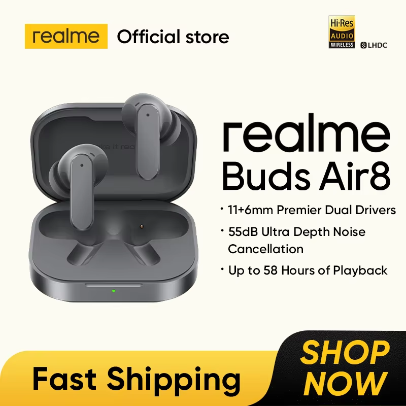 Realme Tablet Accessories - Versione Globale realme Buds Air 8,