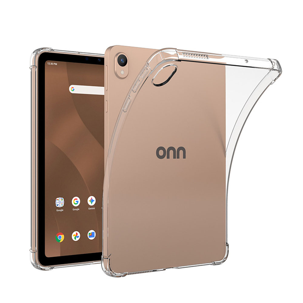 Onn Tablet Accessories - Custodia trasparente in TPU con cuscino