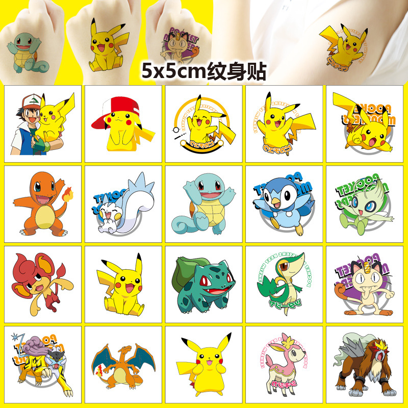 Tablet Cute Accessories - 5*5 cm 20 pezzi Pokemon Pikachu