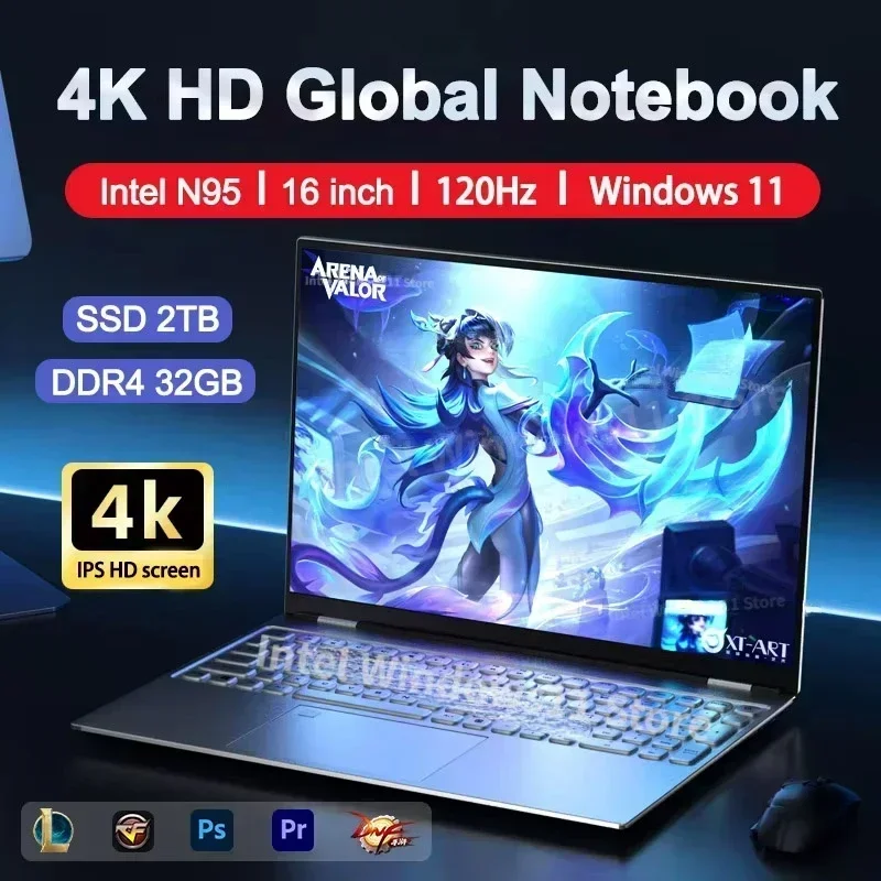 Windows Tablet Accessories - NUOVO Laptop Intel N95 con Display