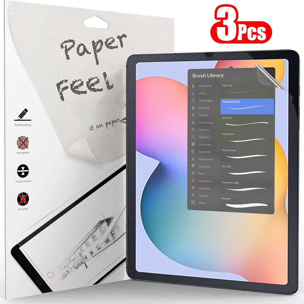 Samsung Tablet S10 Accessories - 3 pezzi di carta si sentono