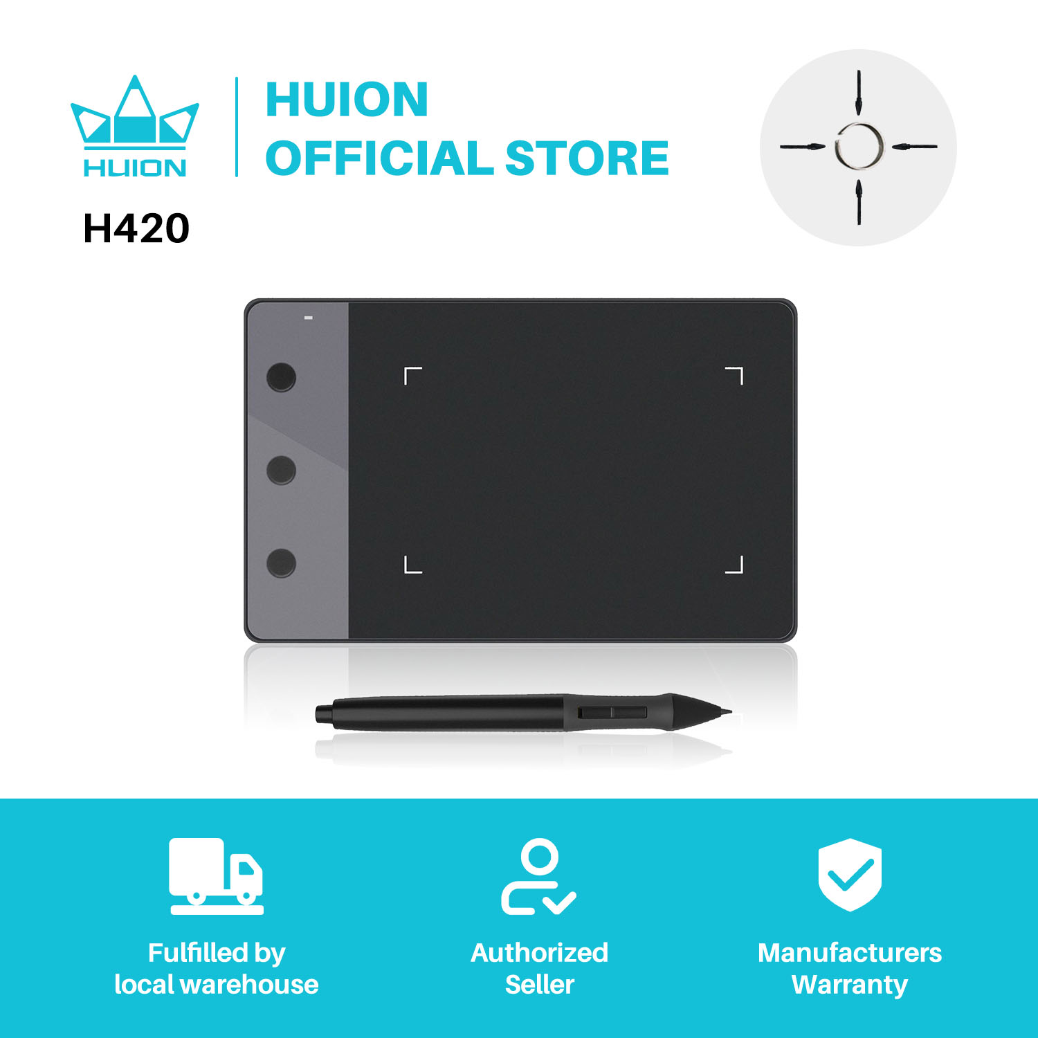 Huion Tablet Accessories - Nuove tavolette grafiche HUION H420 4
