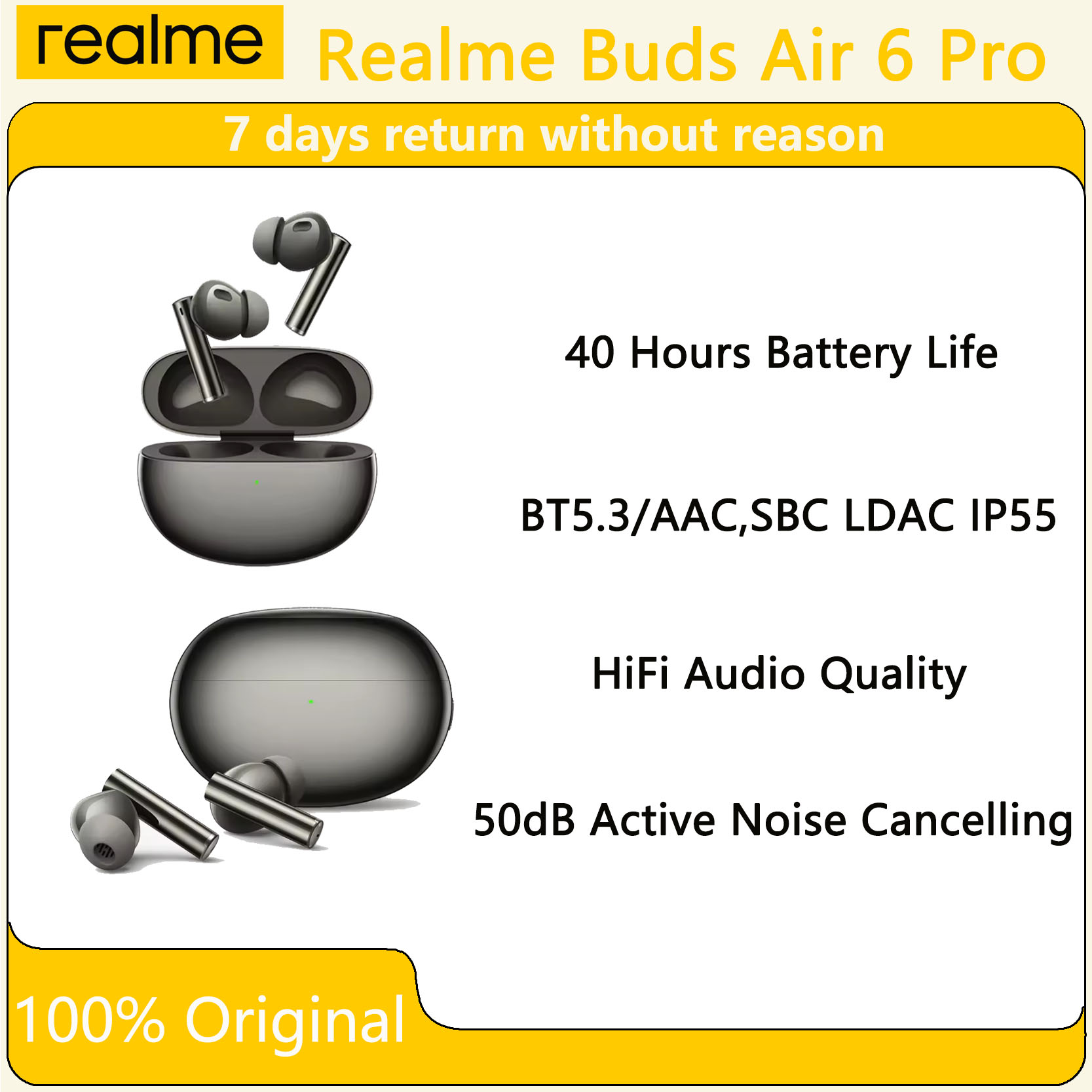 Realme Tablet Accessories - Originale Oppo Realme Buds Air 6