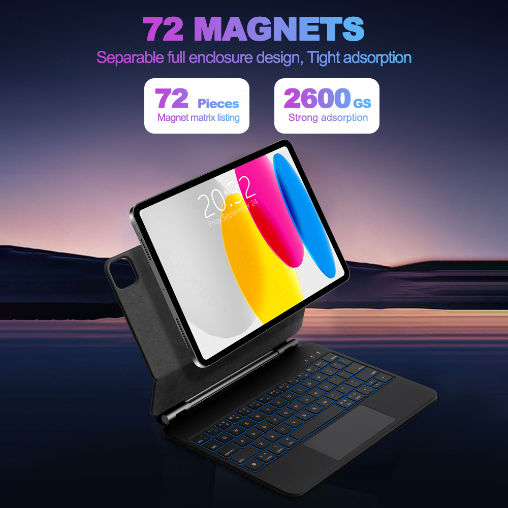 GOOJODOQ Tastiera magica per i - Ipad Cover Folio recensione e prezzo