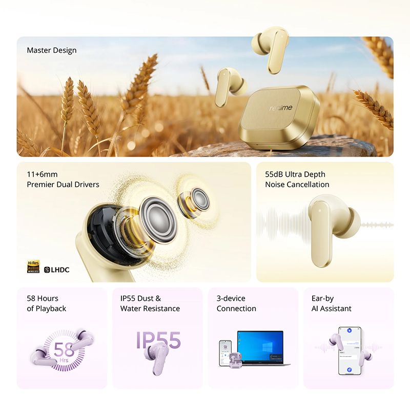 realme Buds Air 8 Auricolari W - Realme Tablet Accessories recensione e prezzo