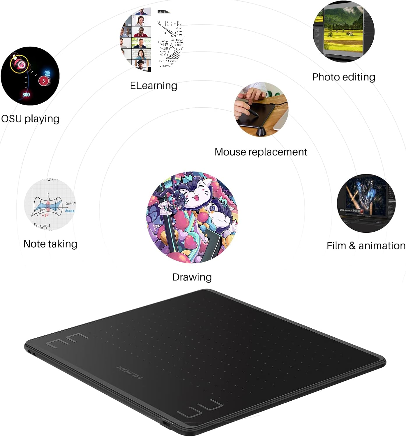 HUION HS64 Tavoletta grafica T - Huion Tablet Accessories recensione e prezzo